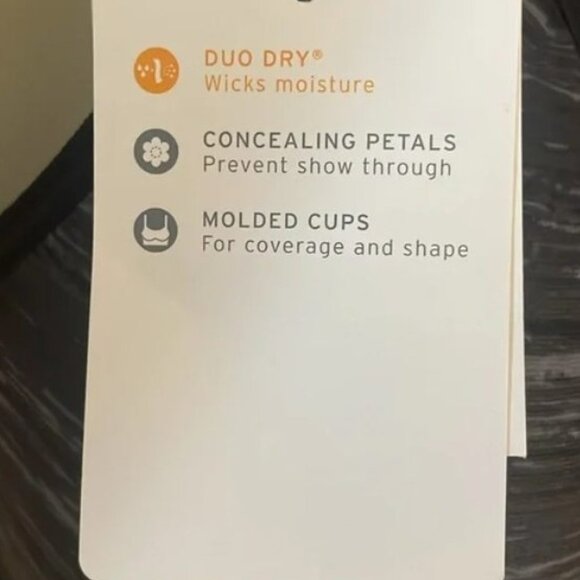 Champion Smooth Sports Bra Power Shape Concealing Petals Size Large - Picture 3 of 6